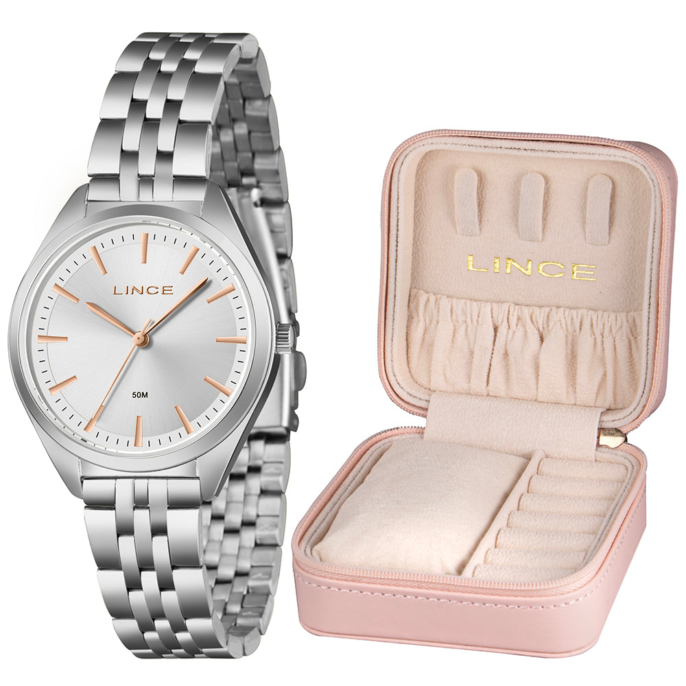 RELOGIO KITS FEMININO ANALOGICO LRMM023L36 PRATA