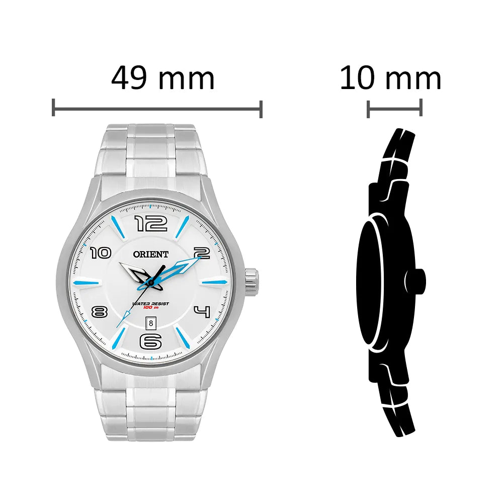 Relógio ORIENT masculino analógico MBSS1318 S2SX
