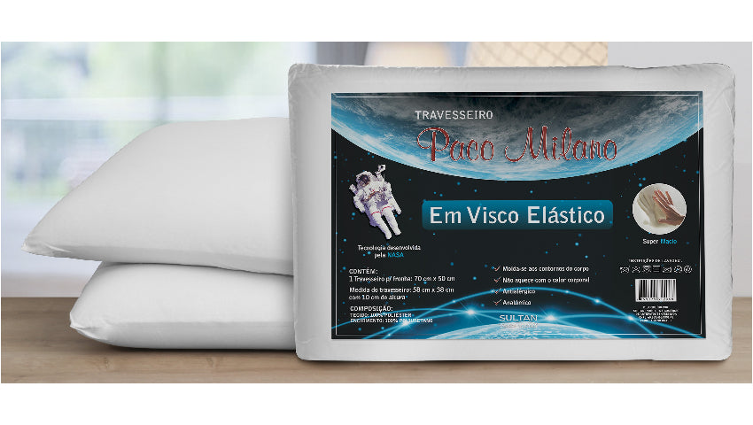 TRAVESSEIRO VISCO NASA REALCE 60CMX40CMX13CM