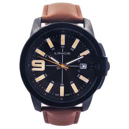 Relógio LINCE masculino analógico couro marrom MRC4759L48 P2NX