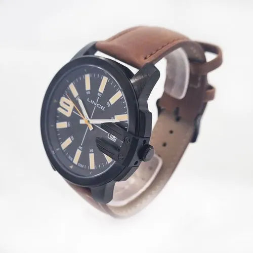 Relógio LINCE masculino analógico couro marrom MRC4759L48 P2NX