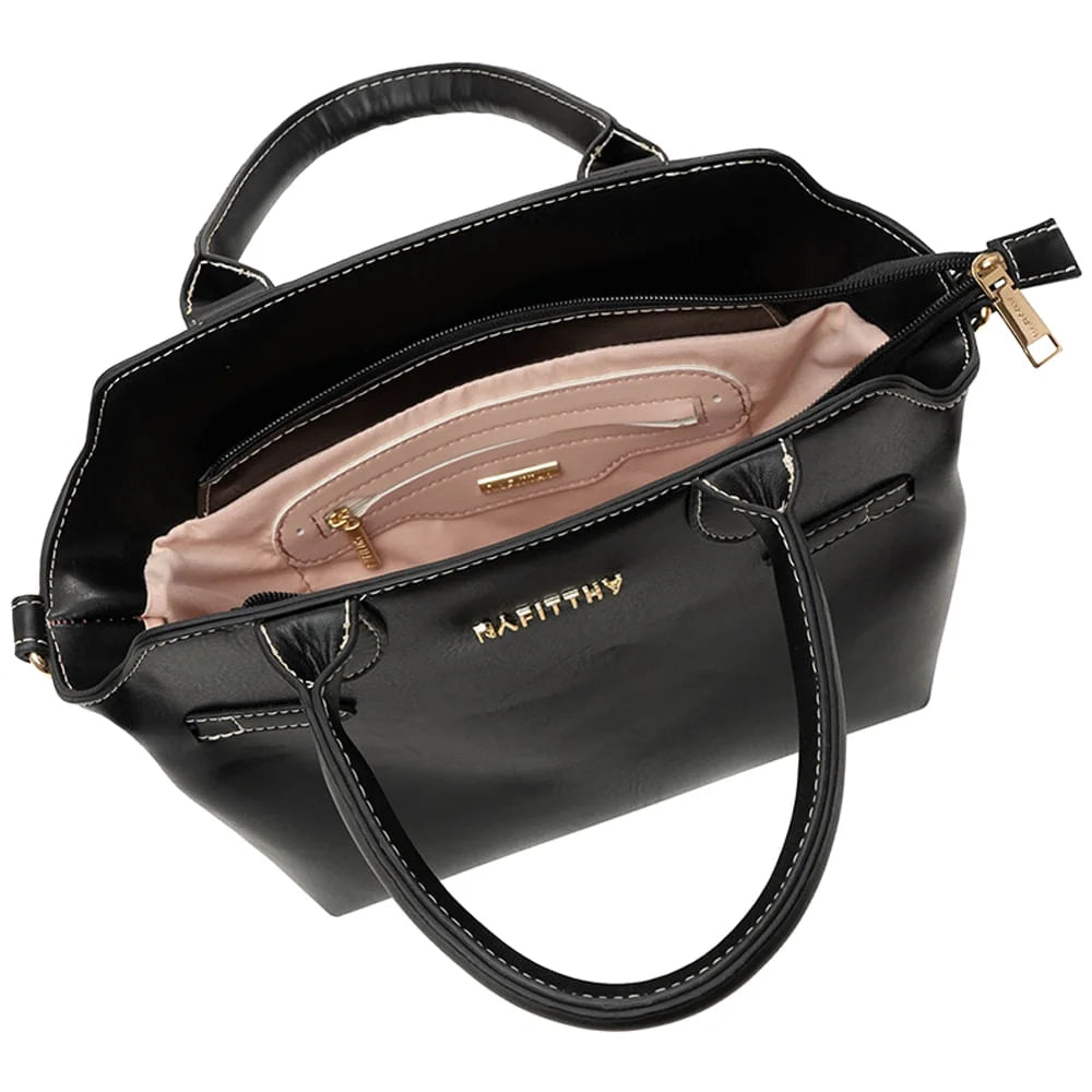 BOLSA RAFITTHY TOTE MÉDIA COSTURA