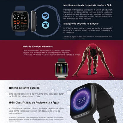 Relógio Smartwatch Orient X Watch Original - Branco/Grafite