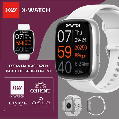 Relógio Smartwatch Orient X Watch Original - Branco/Grafite