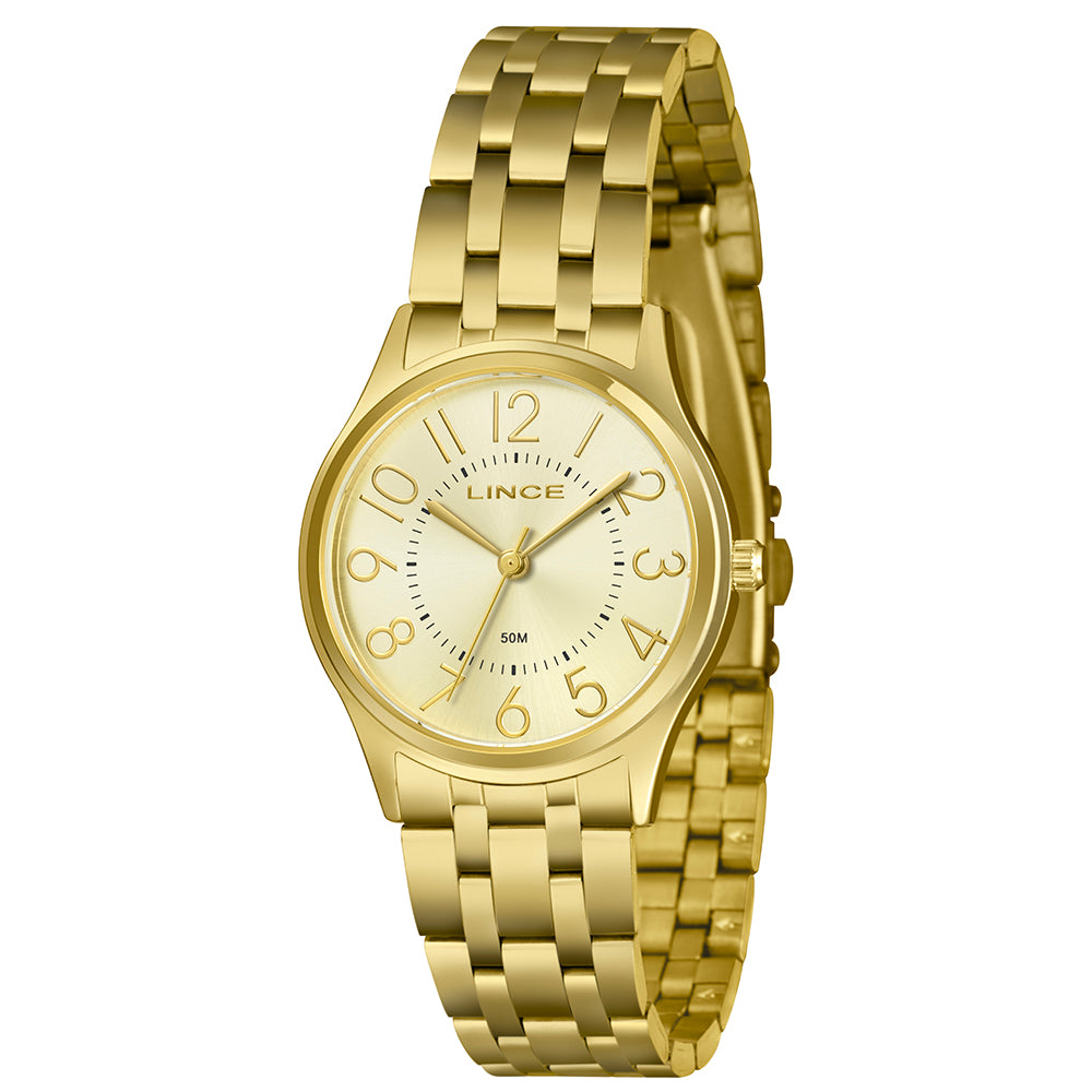 RELOGIO DRESS FEMININO ANALOGICO LRGM041L34 DOURADO