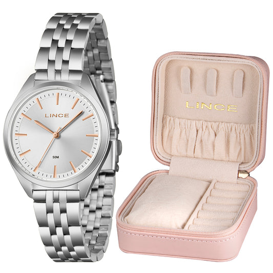 RELOGIO KITS FEMININO ANALOGICO LRMM023L36 PRATA